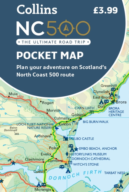 NC500 Pocket Map : Plan Your Adventure on Scotland’s North Coast 500 Route Official Map (ISBN: 9780008535728)