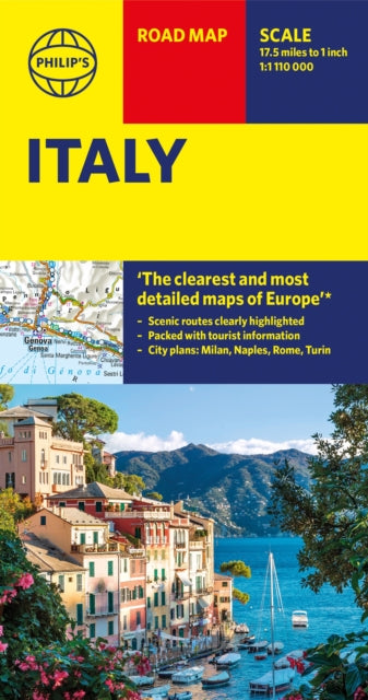 Philip's Italy Road Map : (Philip's Sheet Maps) (ISBN: 9781849075442)