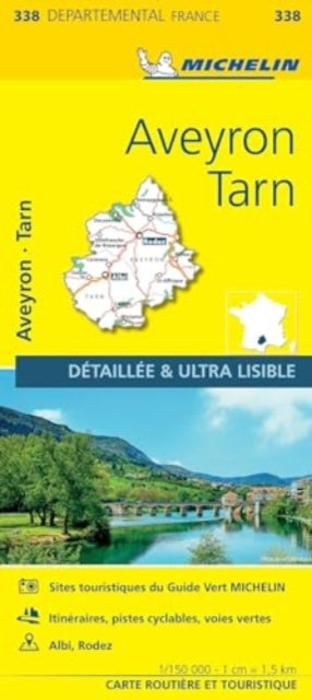 Aveyron, Tarn - Michelin Local Map 338 : Map (ISBN: 9782067202405)