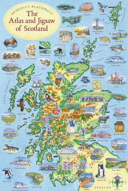 Atlas and Jigsaw of Scotland (ISBN: 5055339500054)