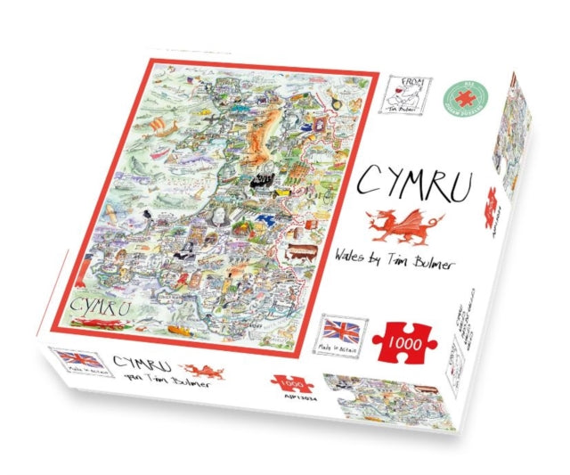 Map of Wales Jigsaw 1000 Piece Puzzle (ISBN: 5056318130347)