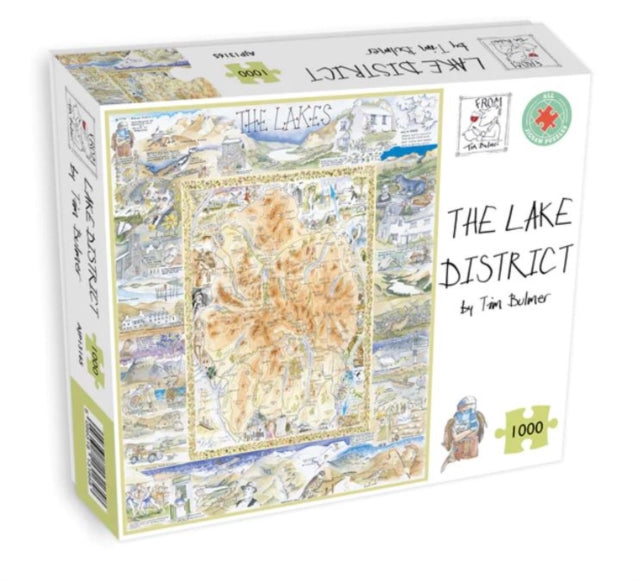 Map of Lake District Jigsaw 1000 Piece Puzzle (ISBN: 5056318131658)