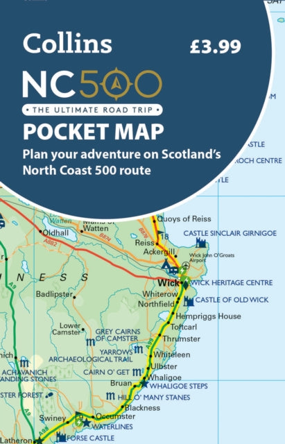 NC500 Pocket Map : Plan Your Adventure on Scotland’s North Coast 500 Route Official Map (ISBN: 9780008780432)