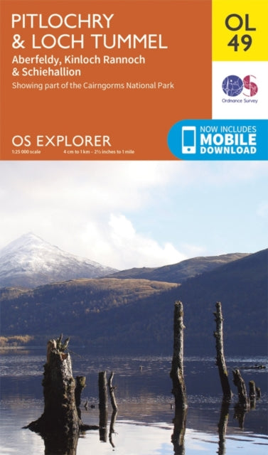Pitlochry & Loch Tummel, Aberfeldy, Kinloch Rannoch & Schiehallion : OL 49 (ISBN: 9780319242889)