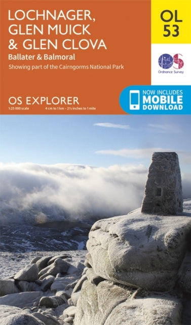 Lochnagar, Glen Muick & Glen Clova, Ballater & Balmoral : OL 53 (ISBN: 9780319242926)