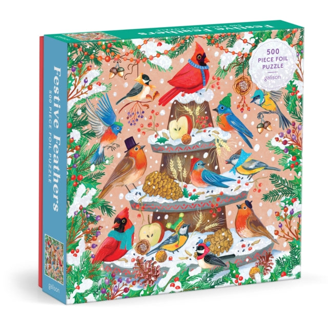 Festive Feathers 500 Piece Foil Puzzle (ISBN: 9780735385573)