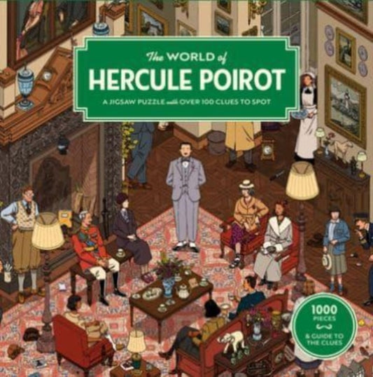 The World of Hercule Poirot : A 1000-piece jigsaw puzzle with over 100 clues to spot: The perfect family gift for fans of Agatha Christie (ISBN: 9781399608671)