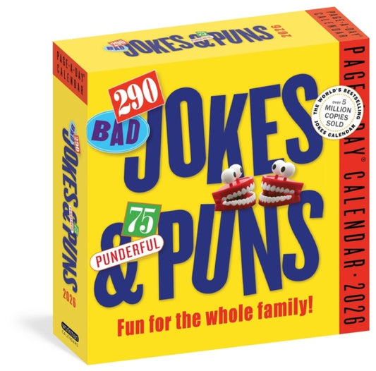 290 Bad Jokes & 75 Punderful Puns Page-A-Day® Calendar 2026 (ISBN: 9781523530410)