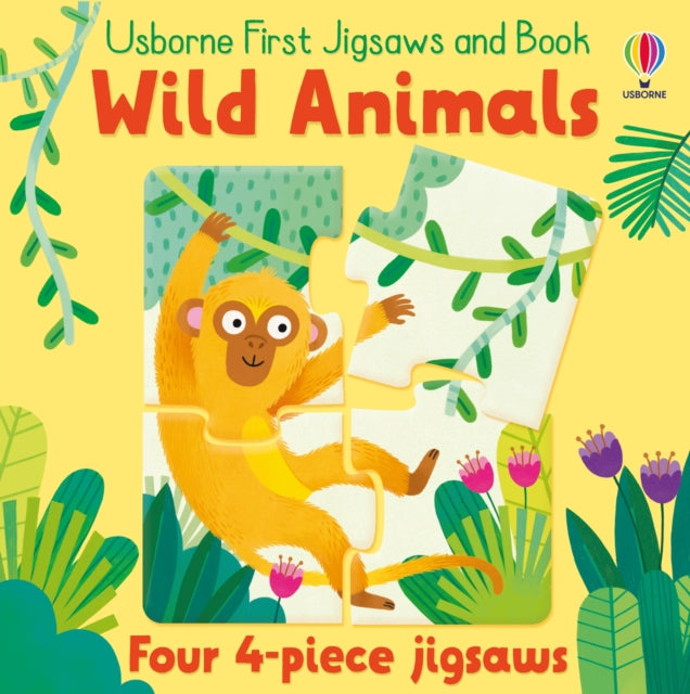 Usborne First Jigsaws And Book: Wild Animals (ISBN: 9781801313599)