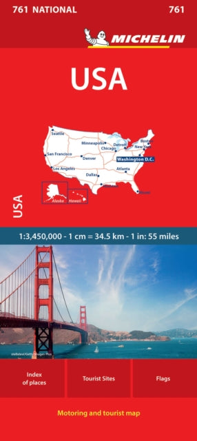 USA - Michelin National Map 761 (ISBN: 9782067173279)
