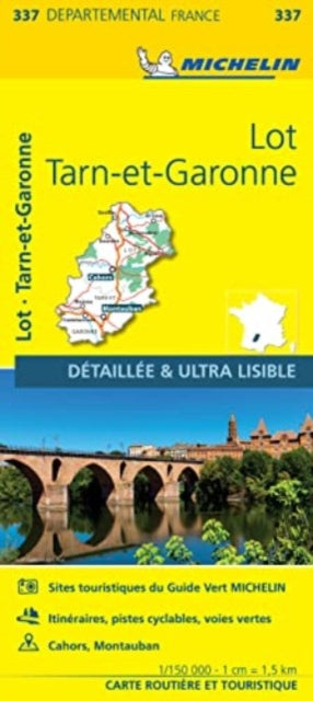 Lot, Tarn-et-Garonne - Michelin Local Map 337 (ISBN: 9782067202399)