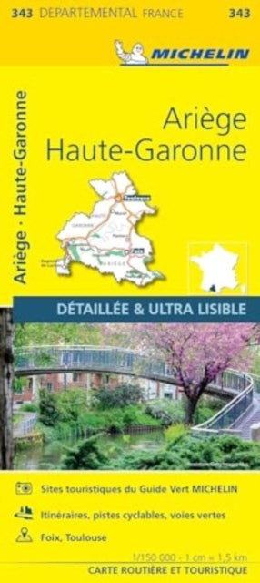 Ariege, Haute-Garonne - Michelin Local Map 343 : Map (ISBN: 9782067202450)